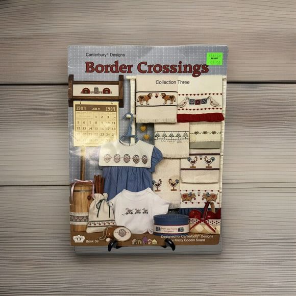 Canterbury Designs Border Crossings Collection 3 Cross Stitch Book 59 1987 - Picture 1 of 2
